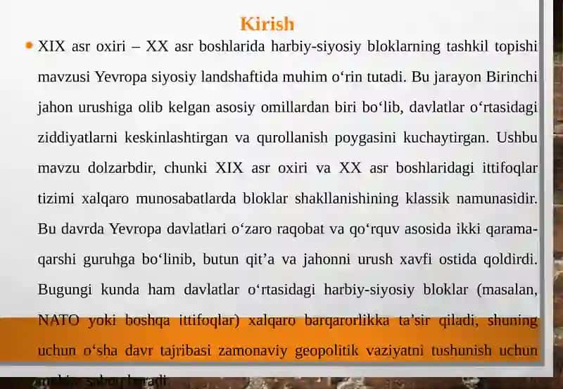 Harbiy-siyosiy bloklar 3