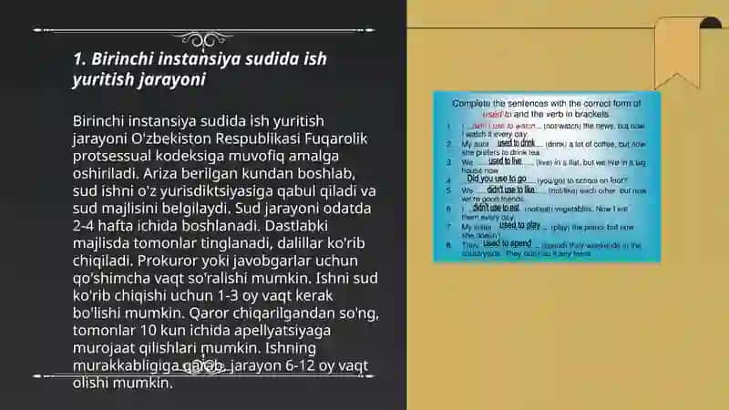 Birinchi instansiya sudida ish yuritish 3