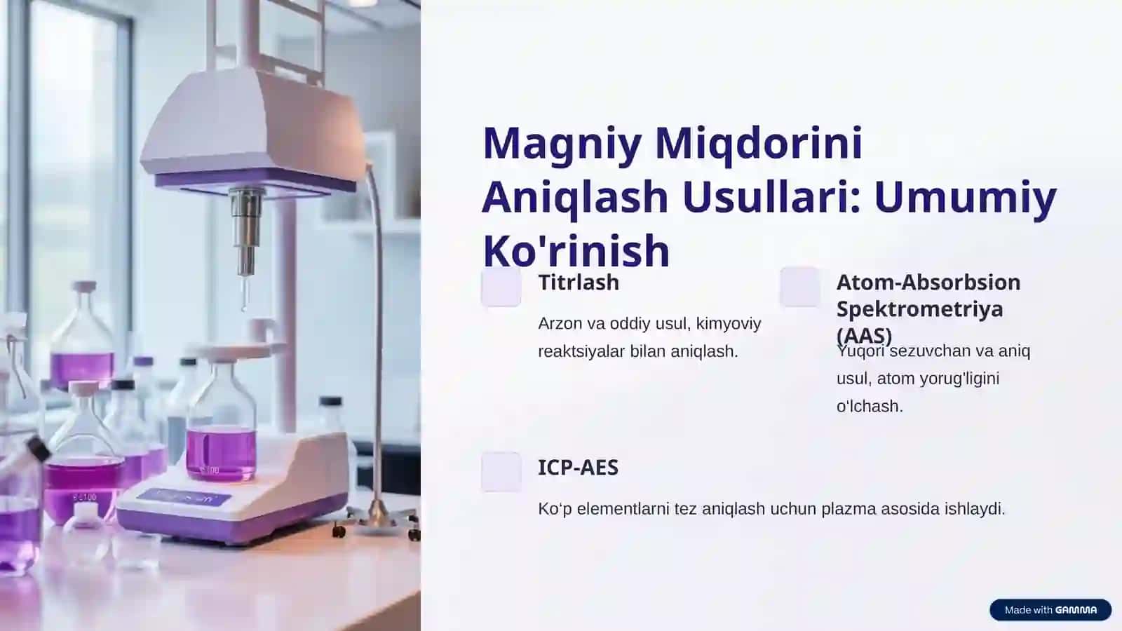 Magniy Miqdorini Aniqlash: Kirish 3