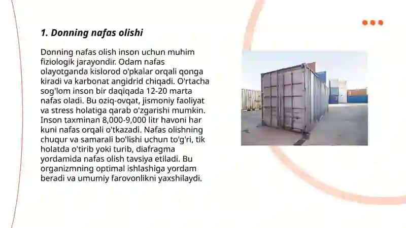 Donni saqlash paytida omborda sodir bo'ladigan fiziologik jarayonlar 3
