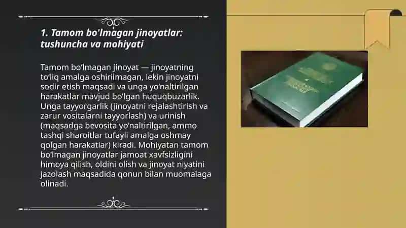 Tamom bo'lmagan jinoyatlar 3
