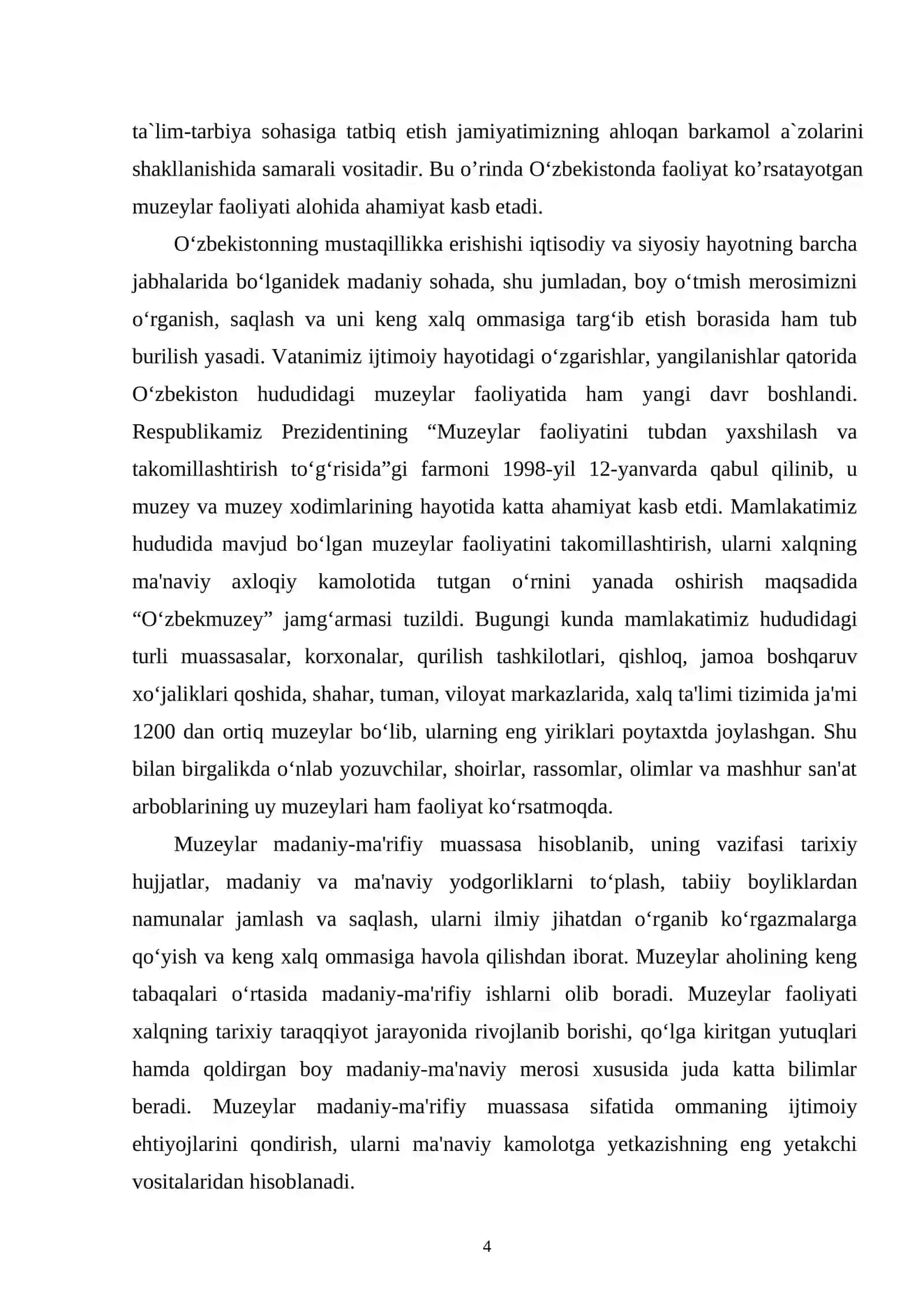 O'zbekistonda ma'naviy yuksalish va muzeylar taraqqiyoti 3