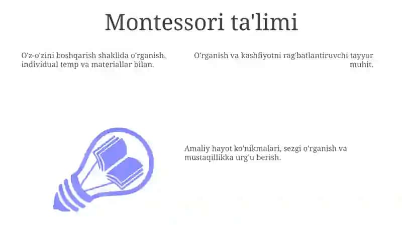 Montessori ta'limi 3