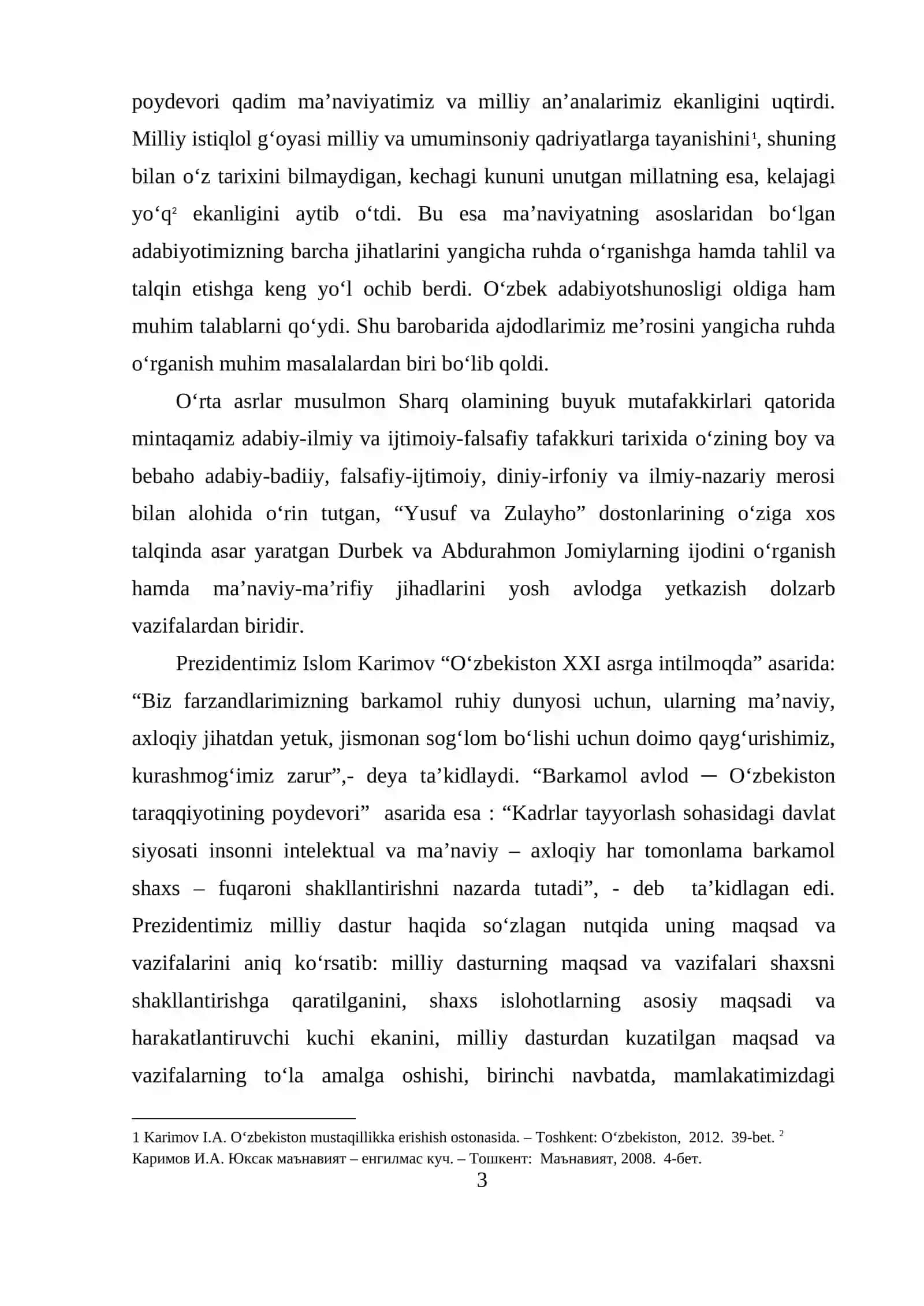 DURBEKNING YUSUF VA ZULAYHO DOSTONIDA ZULAYXO OBRAZI 3