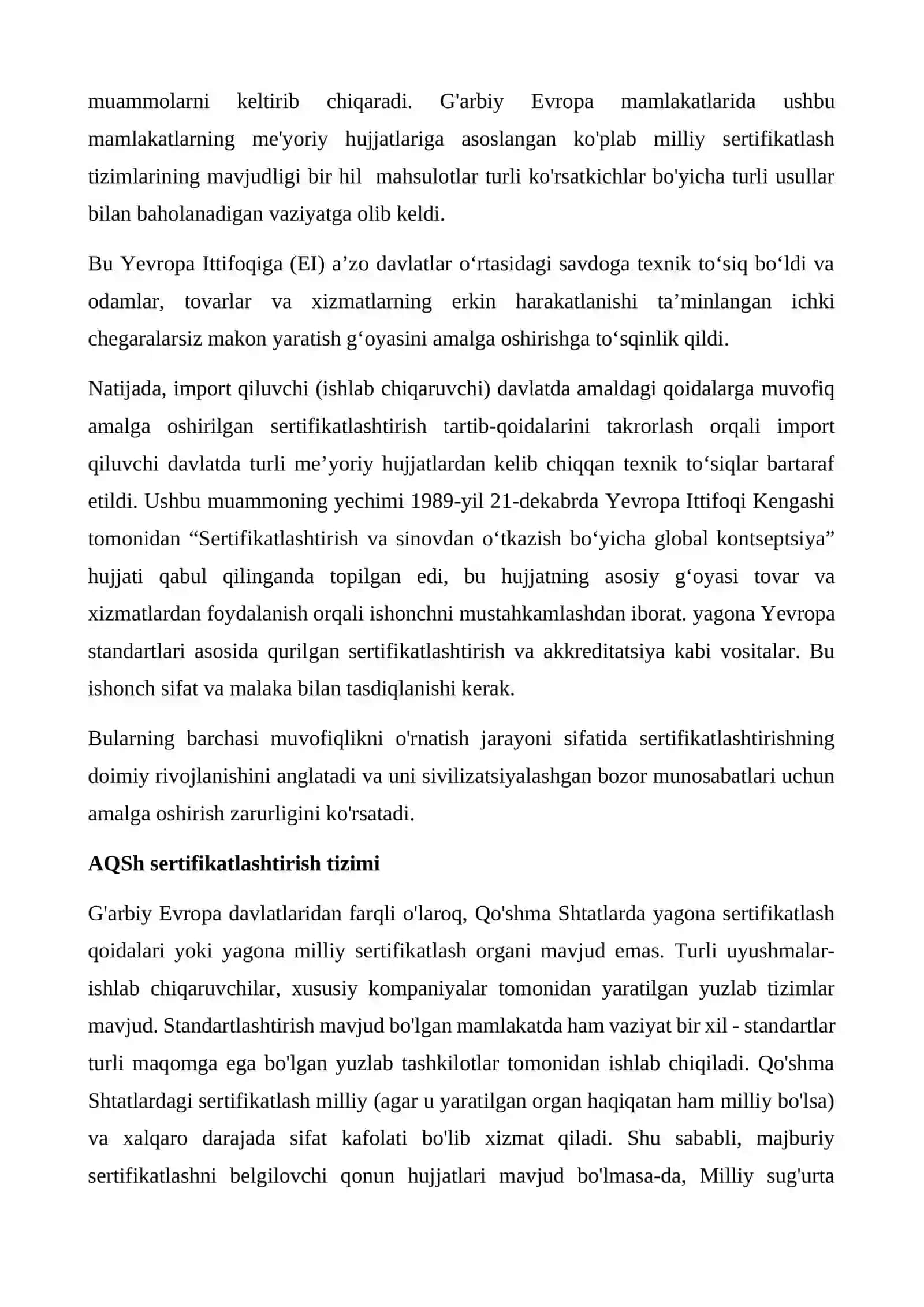 Xorijiy davlatlarda sertifikatlashtirish tizimi haiqda ma’lumot 3