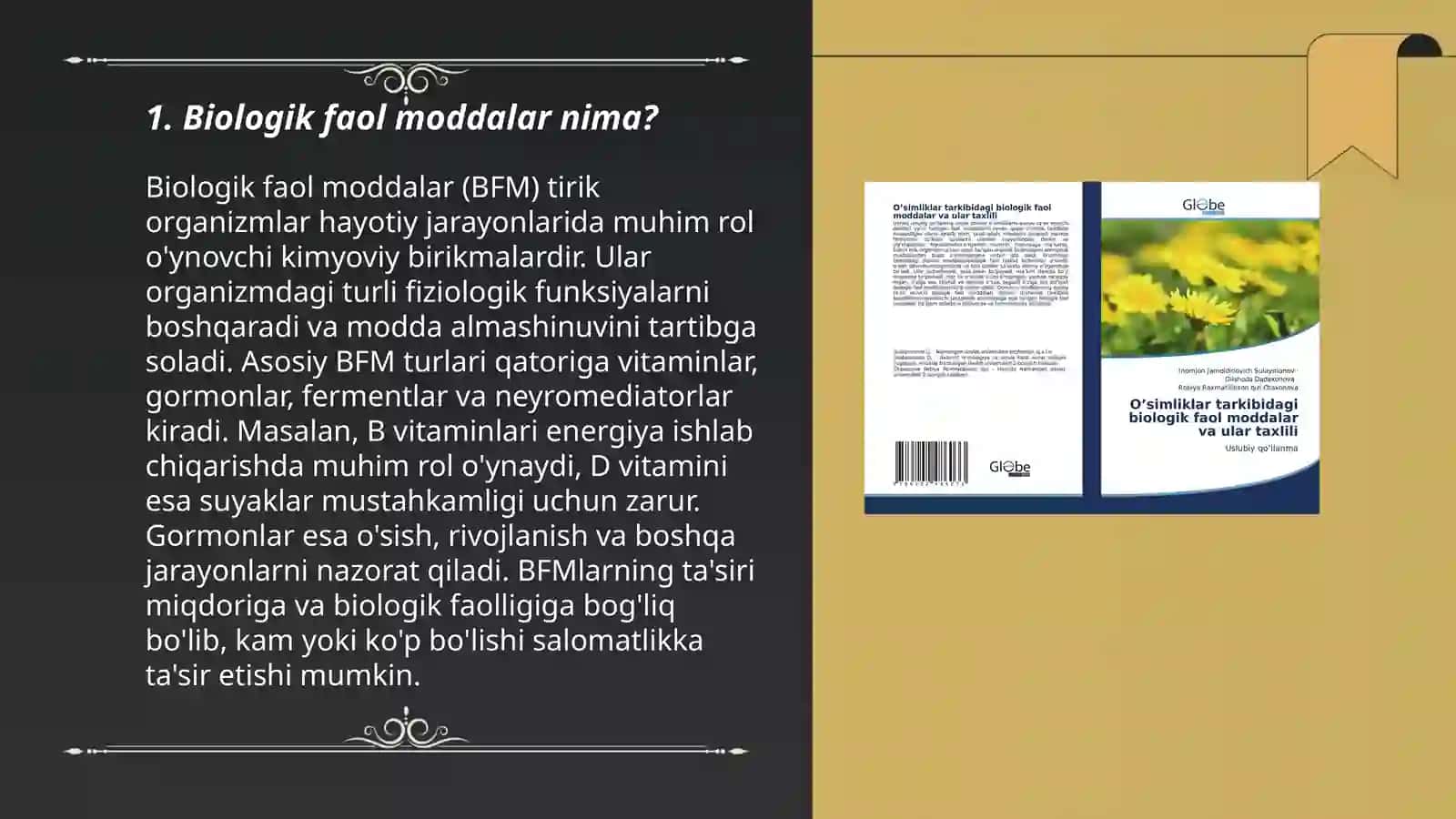 Biologik faol moddalar va ularning xususiyatlari 3
