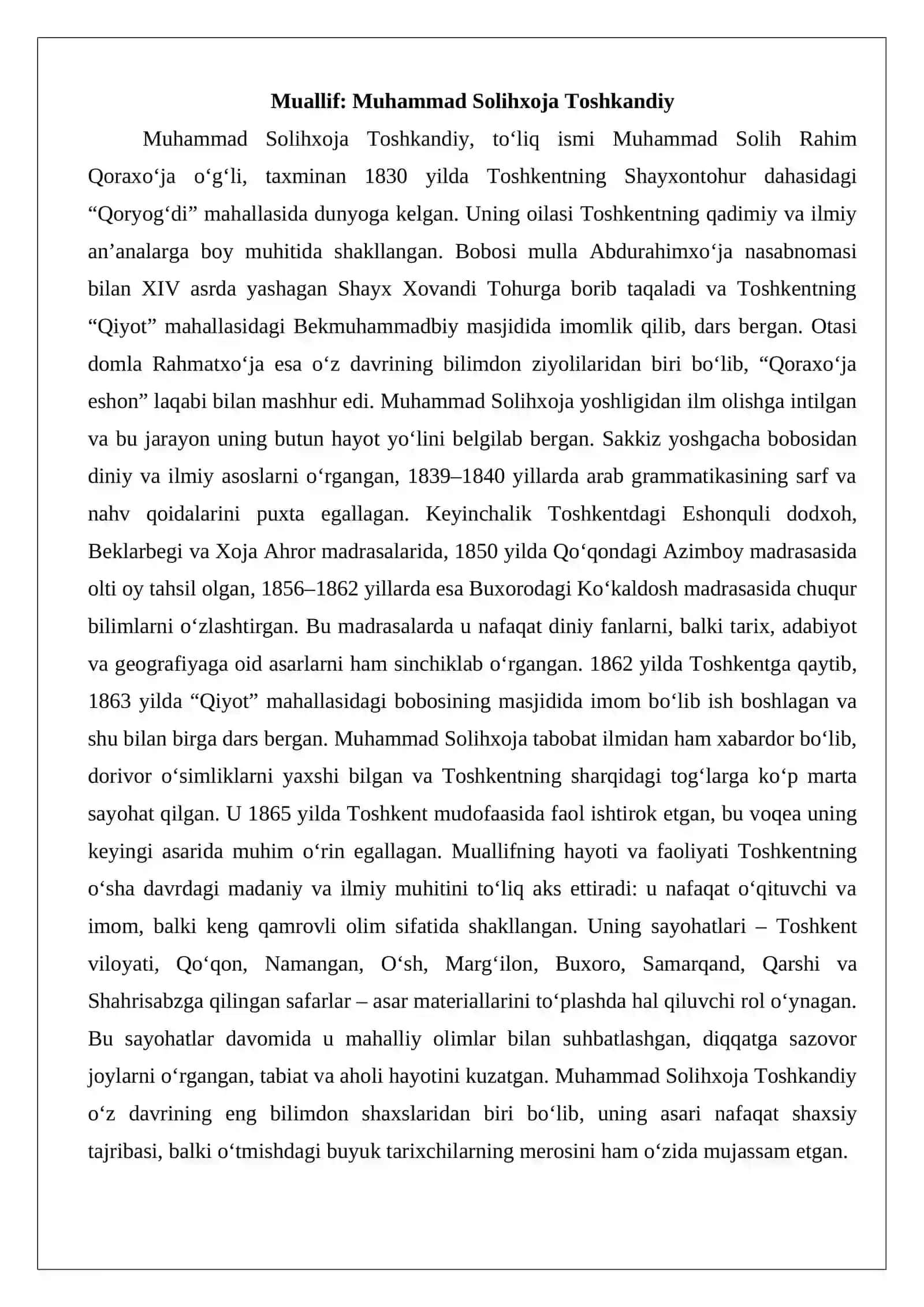 Tarixi jadidayi Toshkand matnshunoslik qoidalari 3
