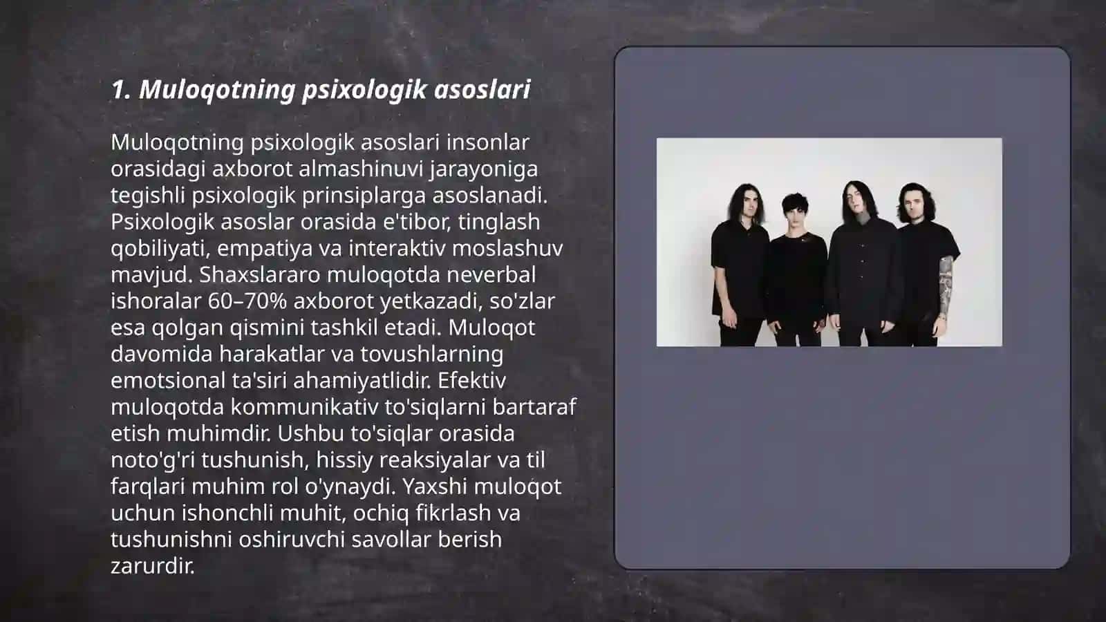 Muloqotning psixologik tizimi va vazifalari 3