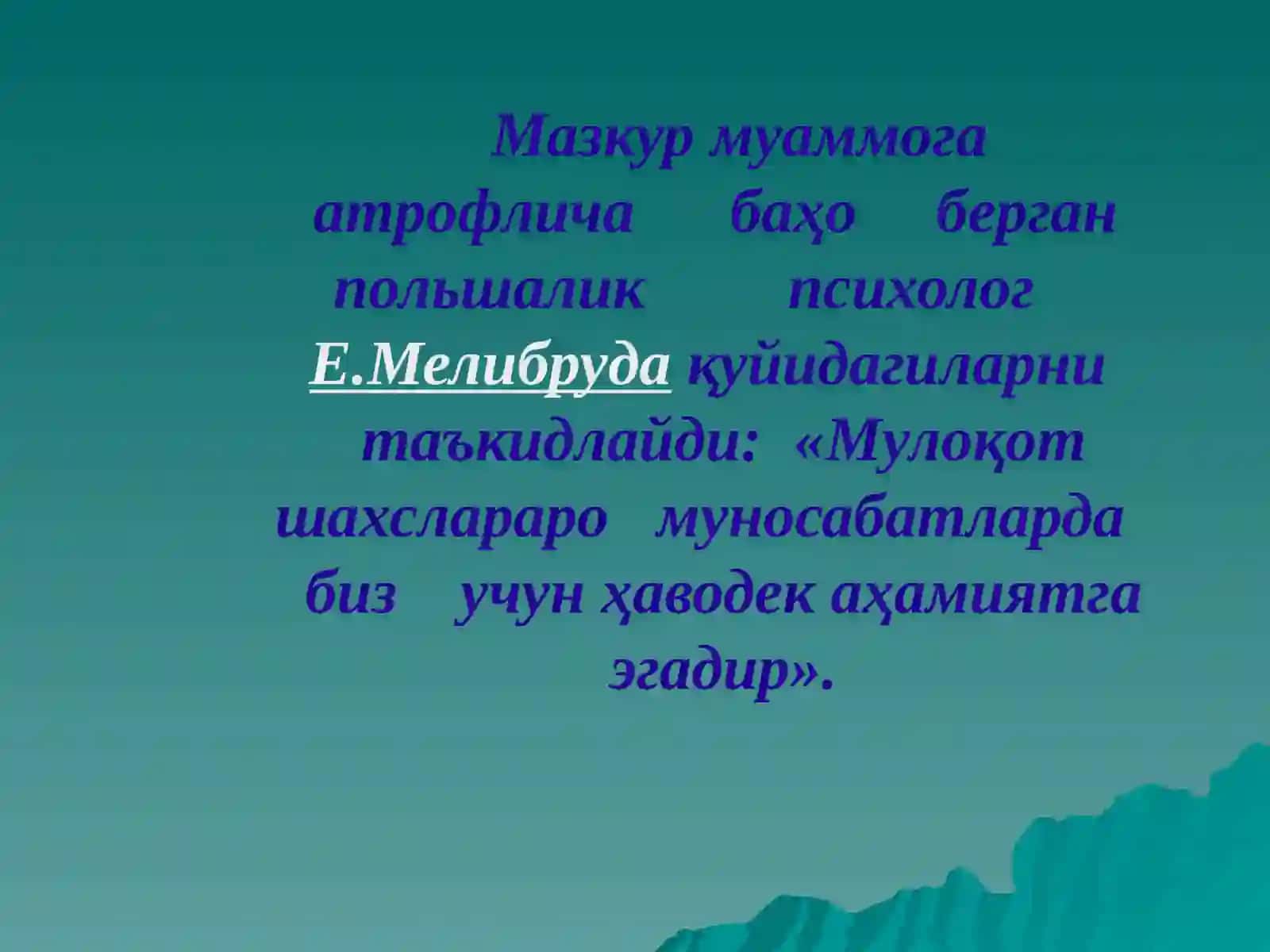 Nutq va muomala 3