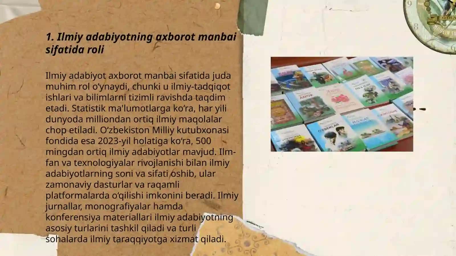 Ilmiy va badiiy adabiyotning axborot, maʼlumot manbai sifatida qiyosiy darajasi 3