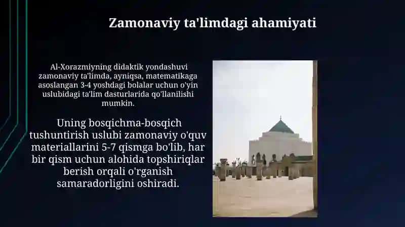 Xorazmiyning didaktik qarashlari 3