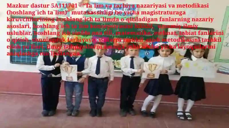 Ta'lim va tarbiya nazariyasi va metodikasi (boshlang'ich ta'lim) 3