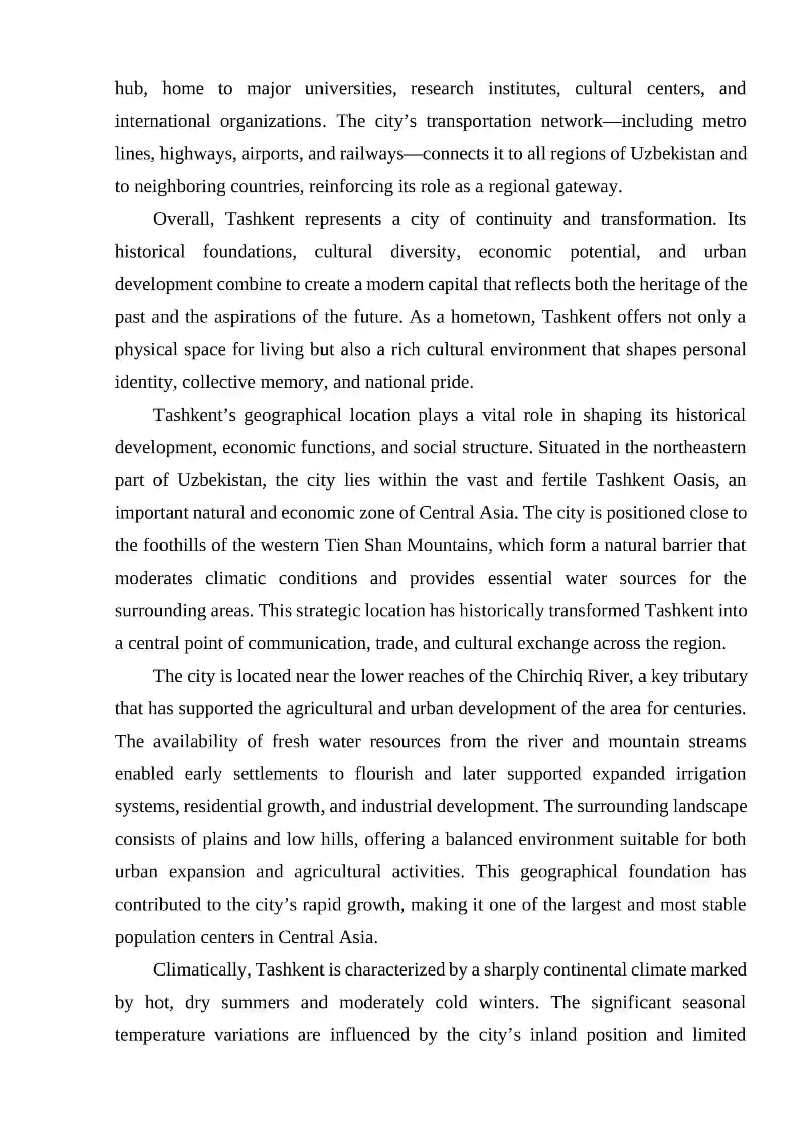 Introduction to Tashkent 3