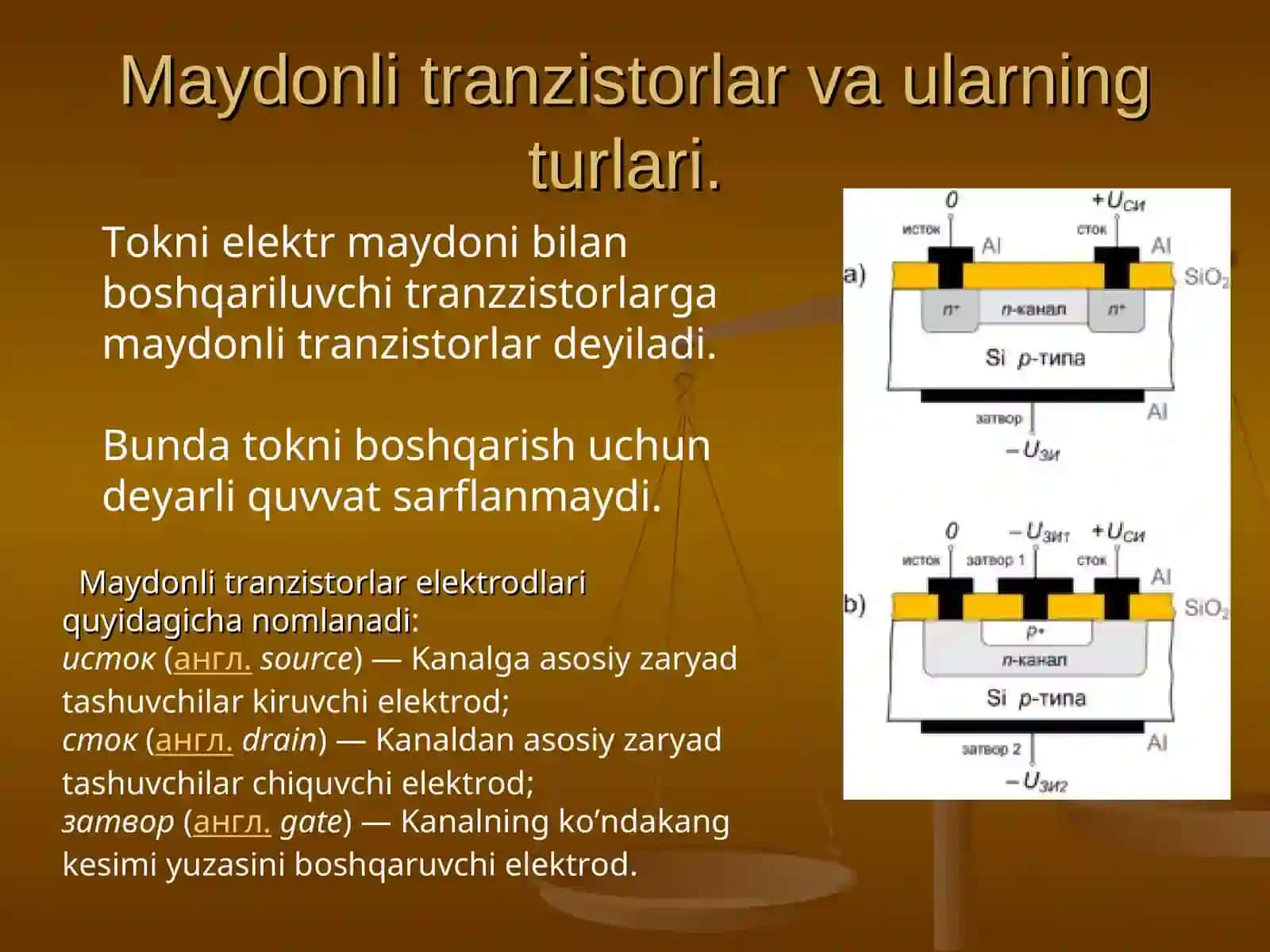 Maydonli tranzistorlar 3