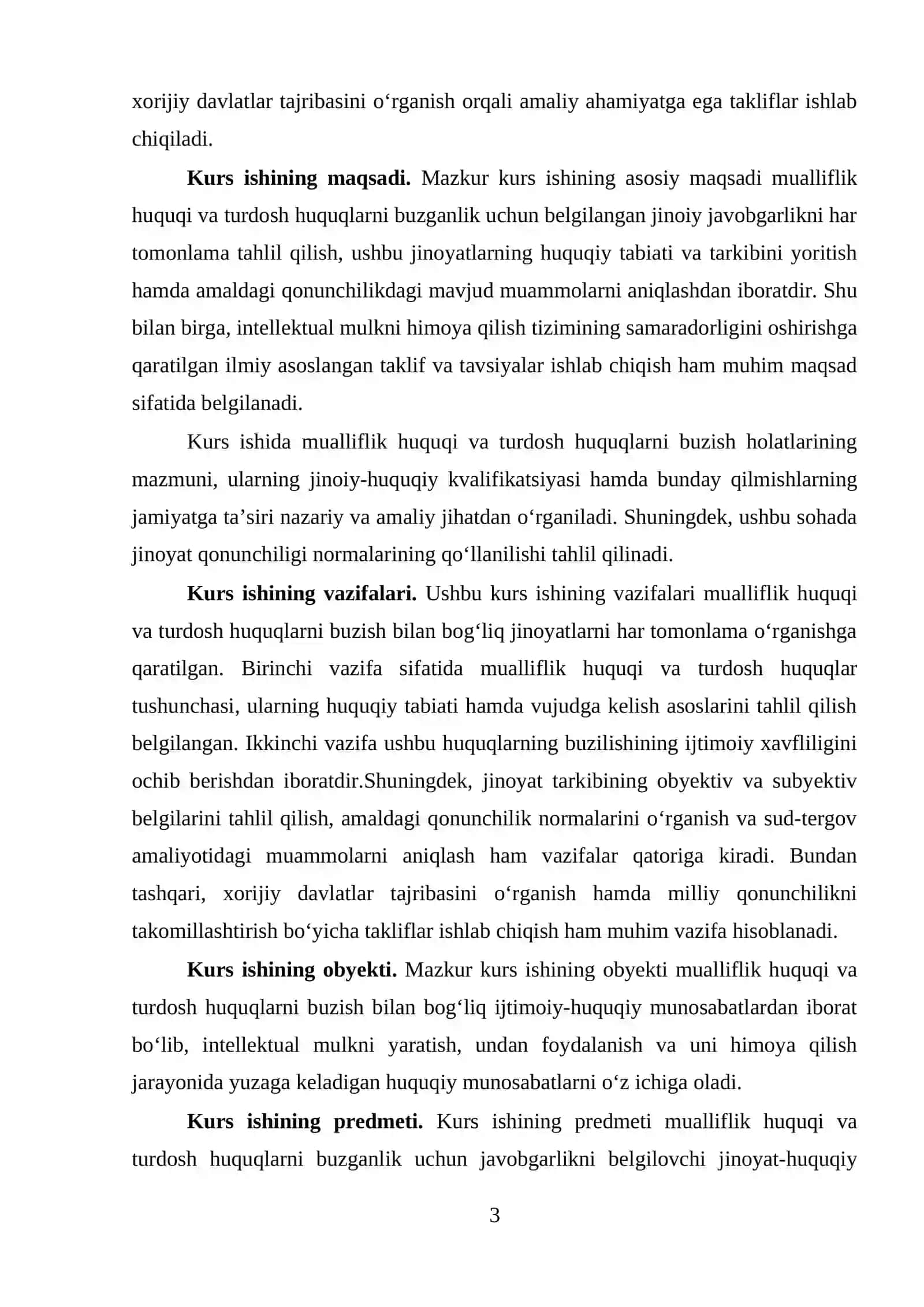 Mualliflik huquqini va turdosh huquqlarini buzganlik uchun jinoiy huquqiy xususiyati 3