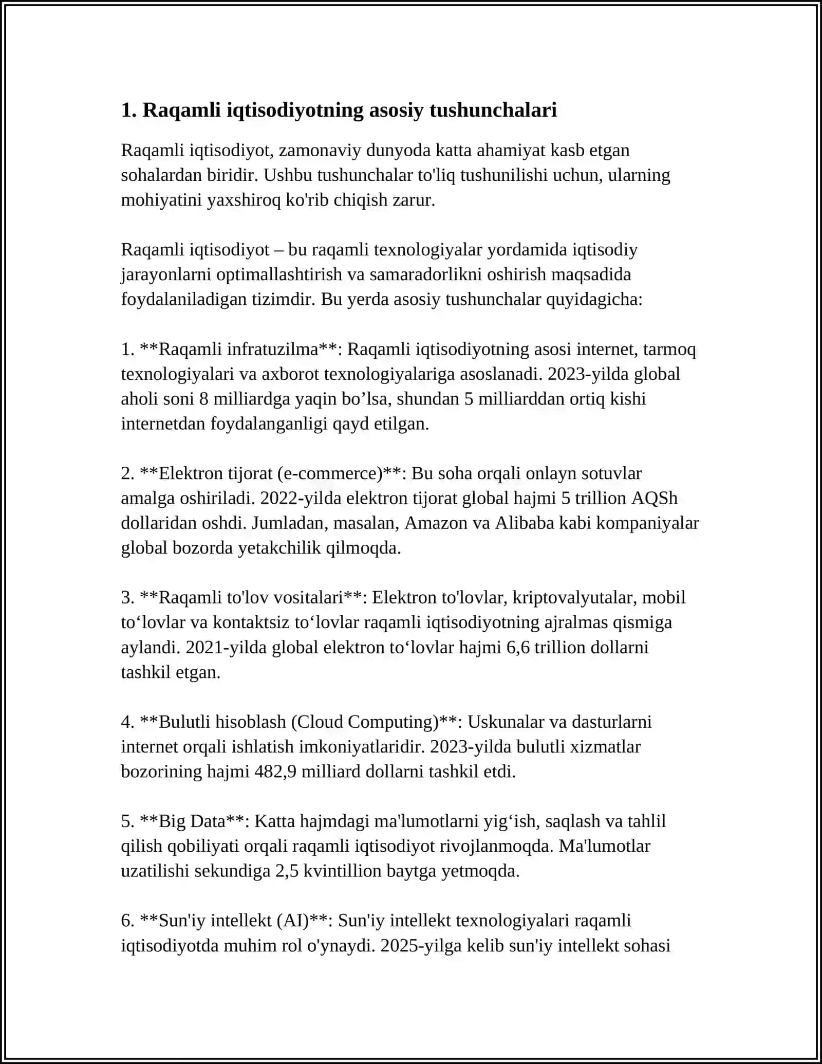 RAQAMLI IQTISODIYOT BIZNESNI TASHKIL ETISHNING XUSUSIYATLARI 3