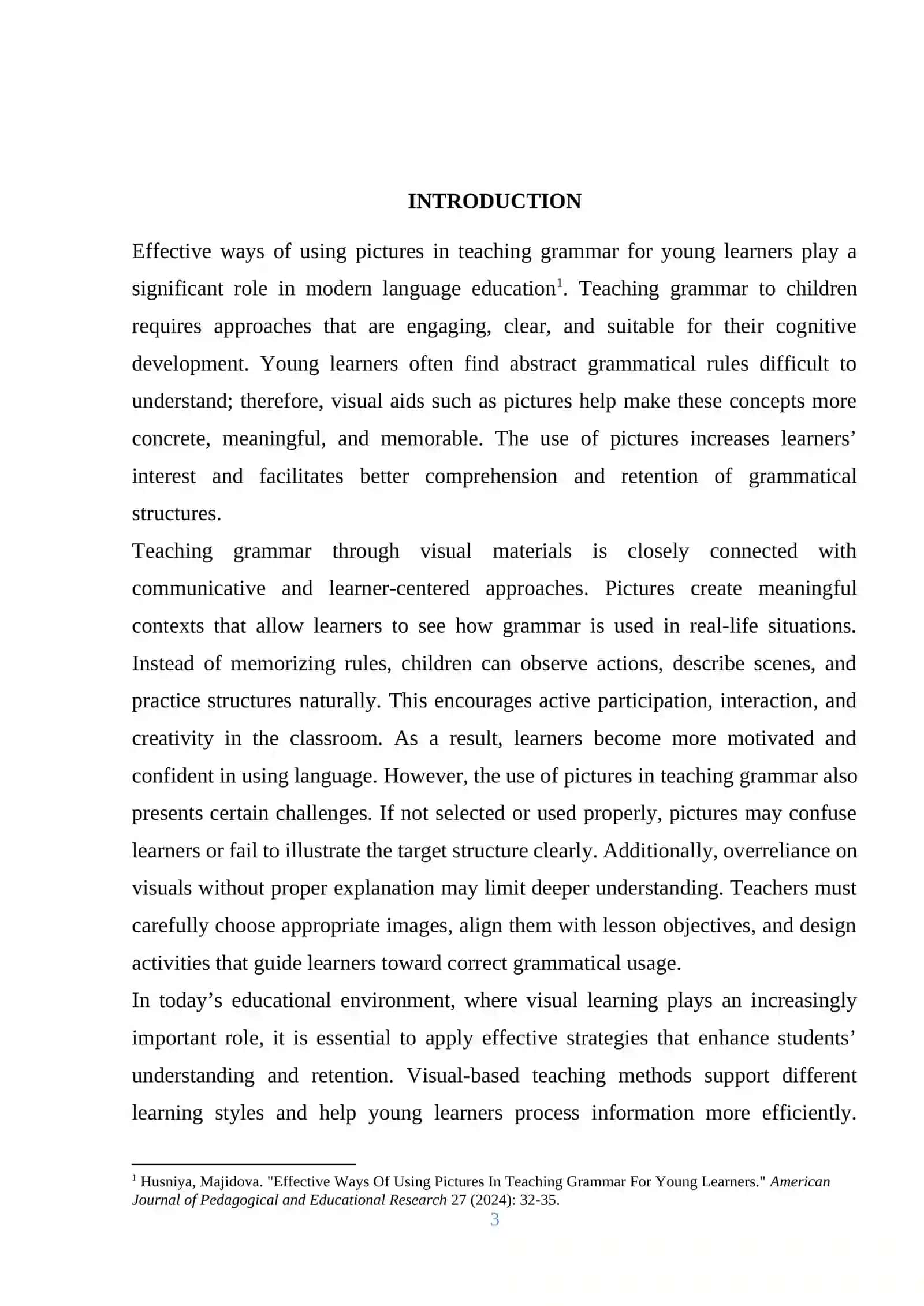 MAVZU: Effective ways of using pictures in teaching grammar for young learners 3