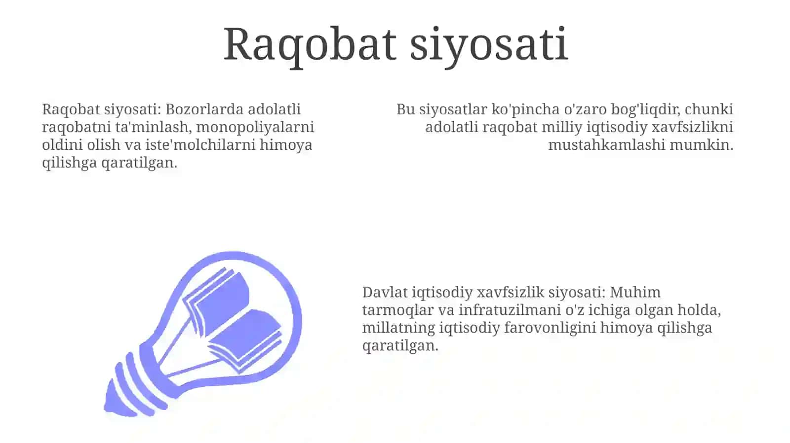 Davlatning iqtisodiy xavfsizligini ta'minlash siyosati 3