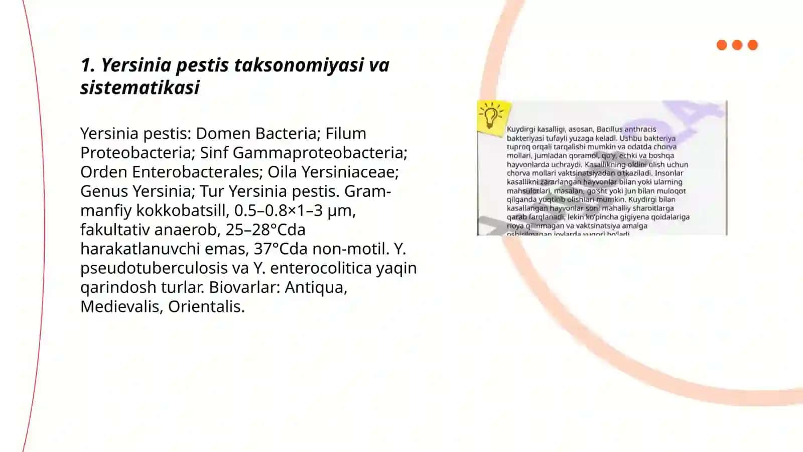 Zoonoz yuqumli kasallik qo'zg'atuvchilari Taksonomiyasi 3