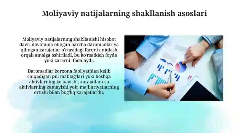 Moliyaviy natijalarni shakillantirish va tahlil qilish 3
