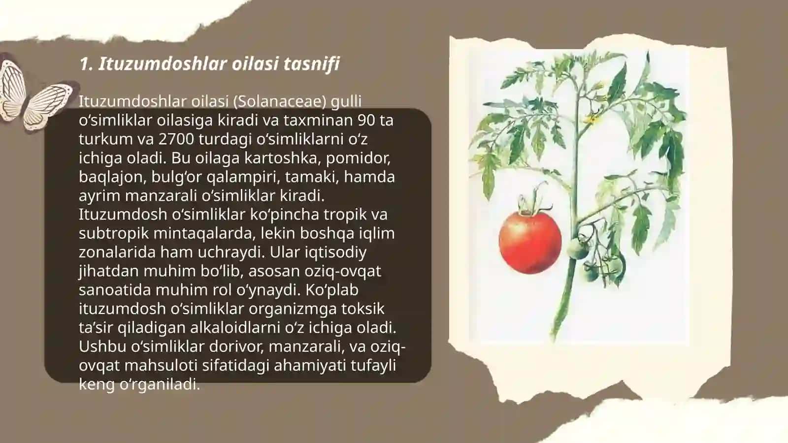 Biologiyadagi ituzumdoshlar oilasi 3