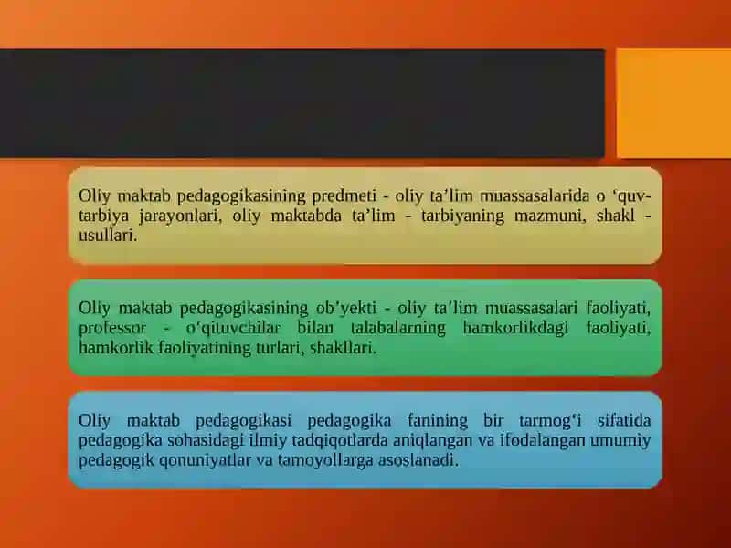 OLIY MAKTAB PEDAGOGIKASI 3