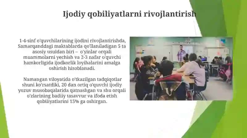 Boshlang'ich sinflarda mehnat tarbiyasining vazifalari 3