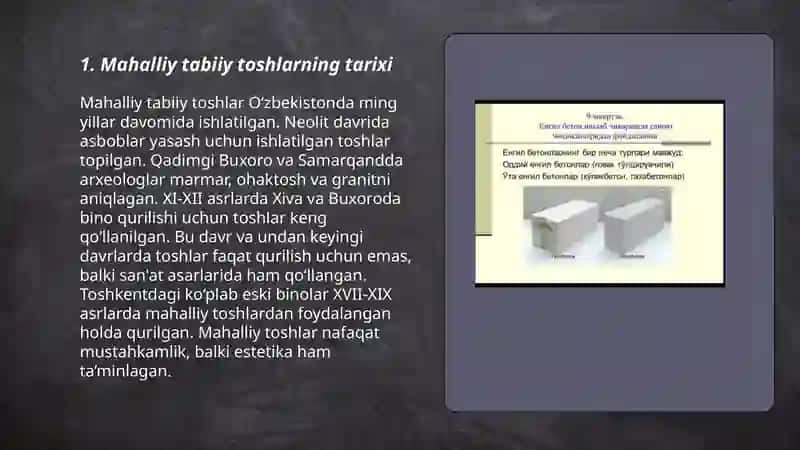 Mahalliy tabiiy tosh materiallar 3