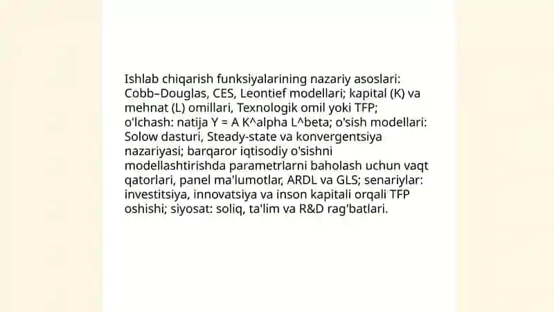 Makroiqtisodiy ishlab chiqarish funksiyalari 3
