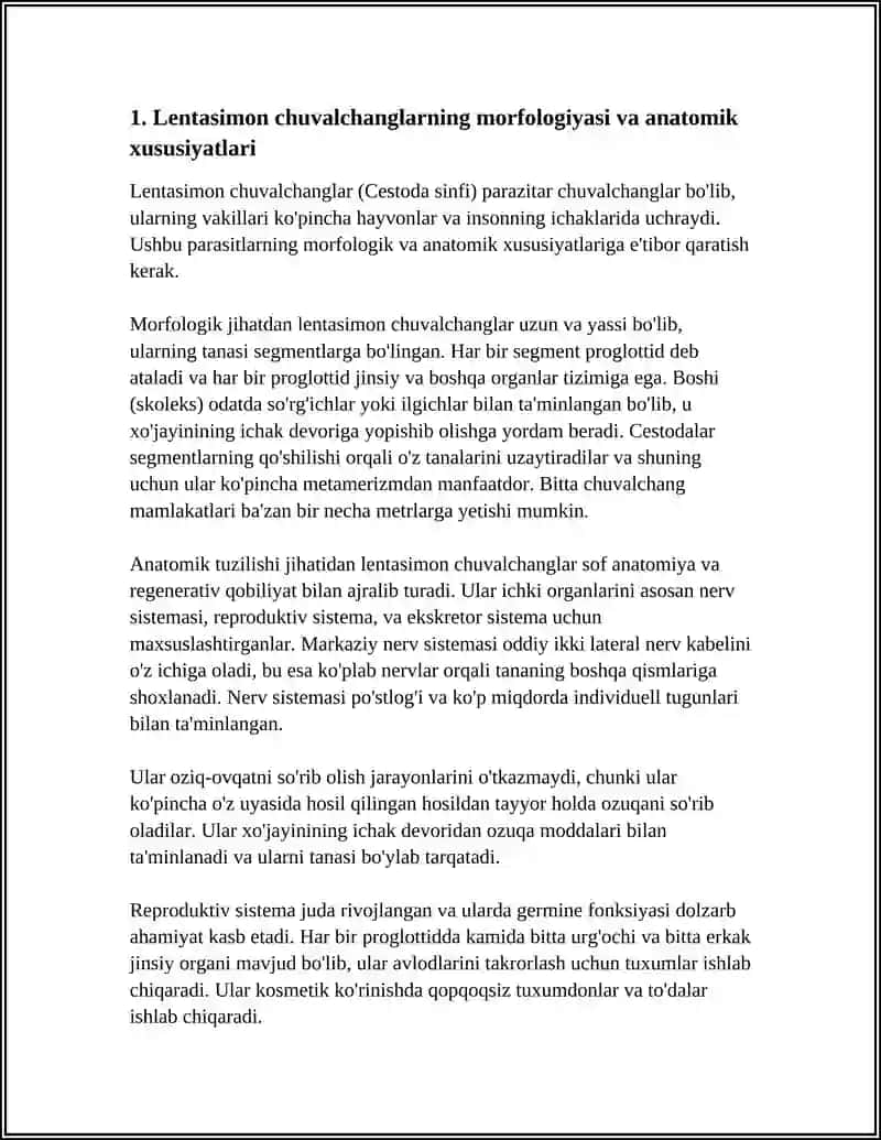 TASMASIMON CHUVALCHANGLAR-ODAM PARAZITLARI:LENTASIMON CHUVALCHANG, EXINOKOKK,ALVEOKOKK 3