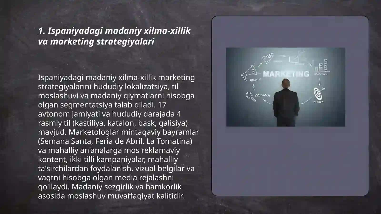 Ispaniyada marketingning o'ziga xos xususiyatlari 3