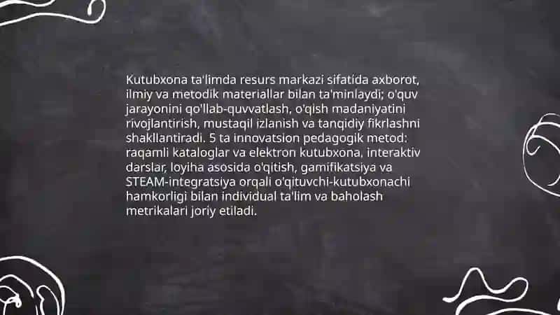 Kutubxona va muzey-talim,tarbiya va axborot maskani 3