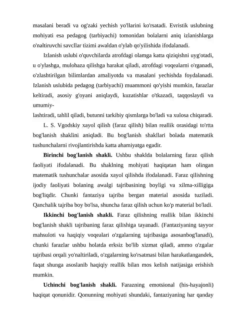 BOLALARDA BOSHLANGʻICH MATEMATIK TUSHUNCHALARNI RIVOJLANTIRISH AHAMIYATI PREDMETI VA VAZIFALARI 3