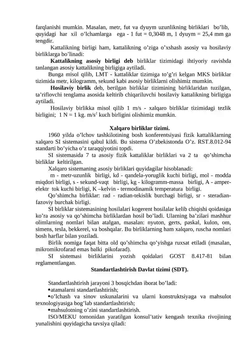 O’lchov asboblari bilan ishlashni o’rganish 3