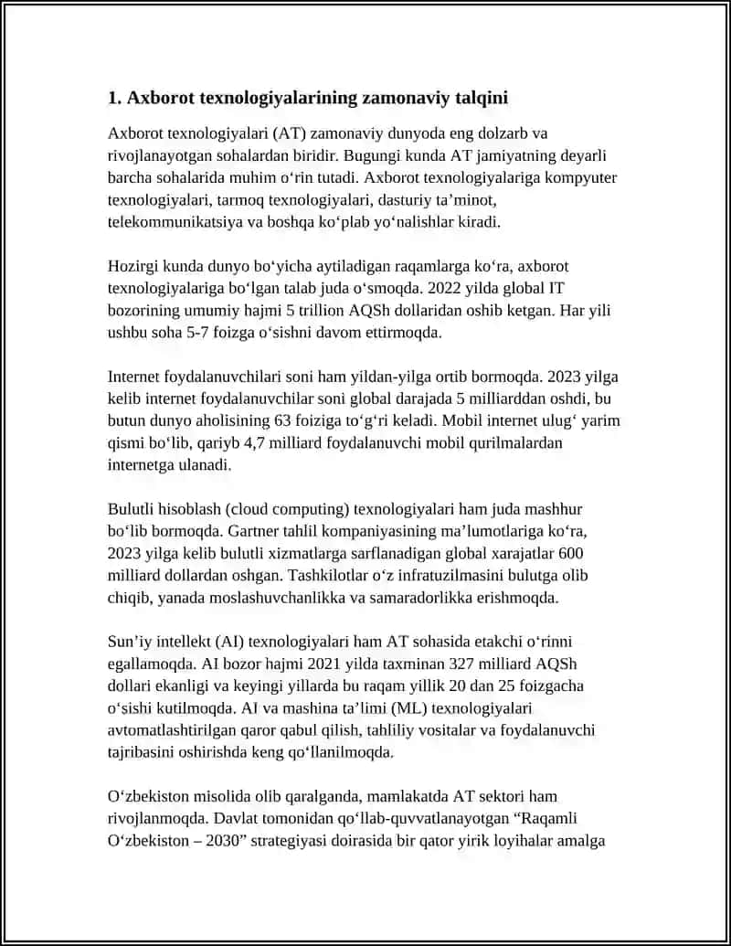 Axborot texnologiyalari 3