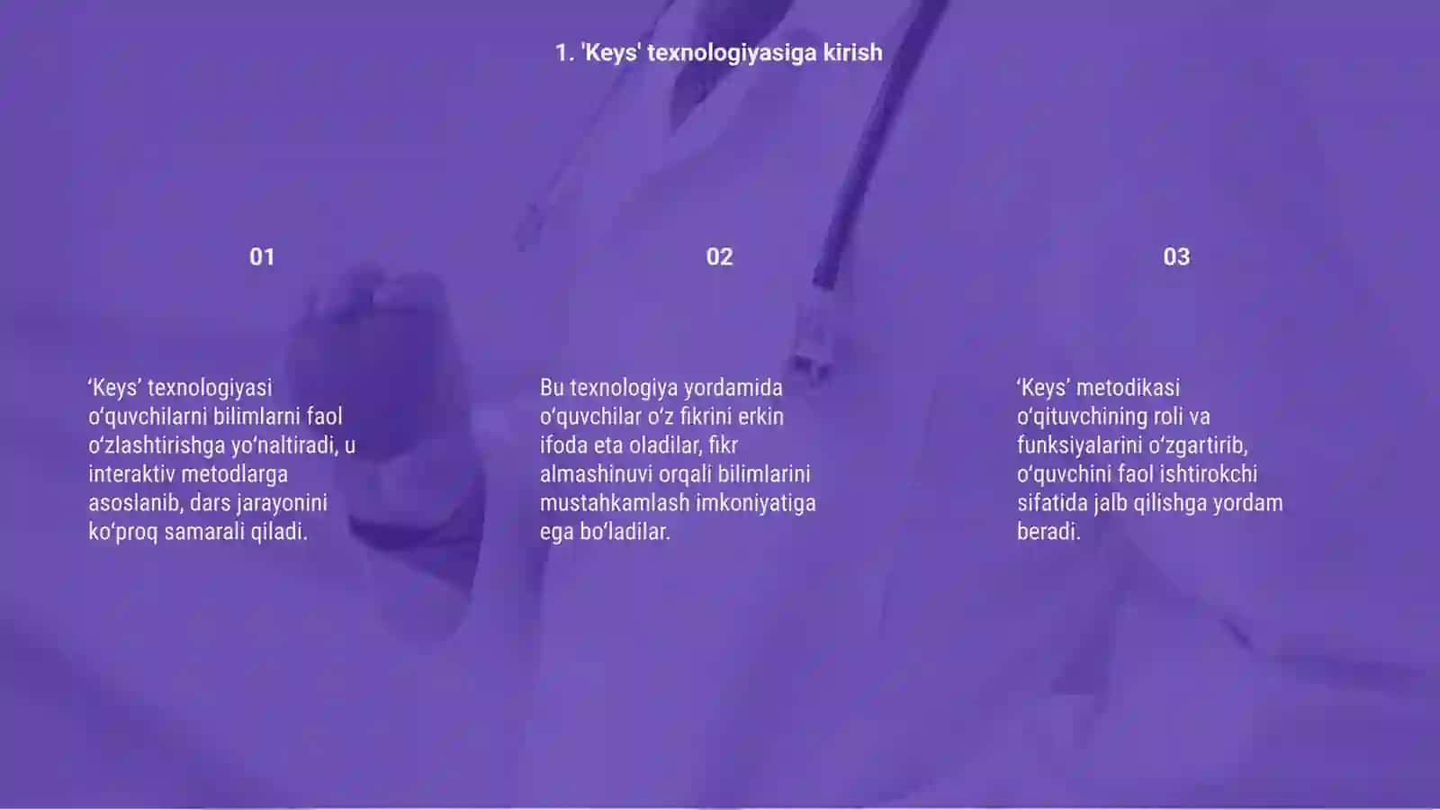 "Keys" texnalogiyasining òziga xos jihatlari 3
