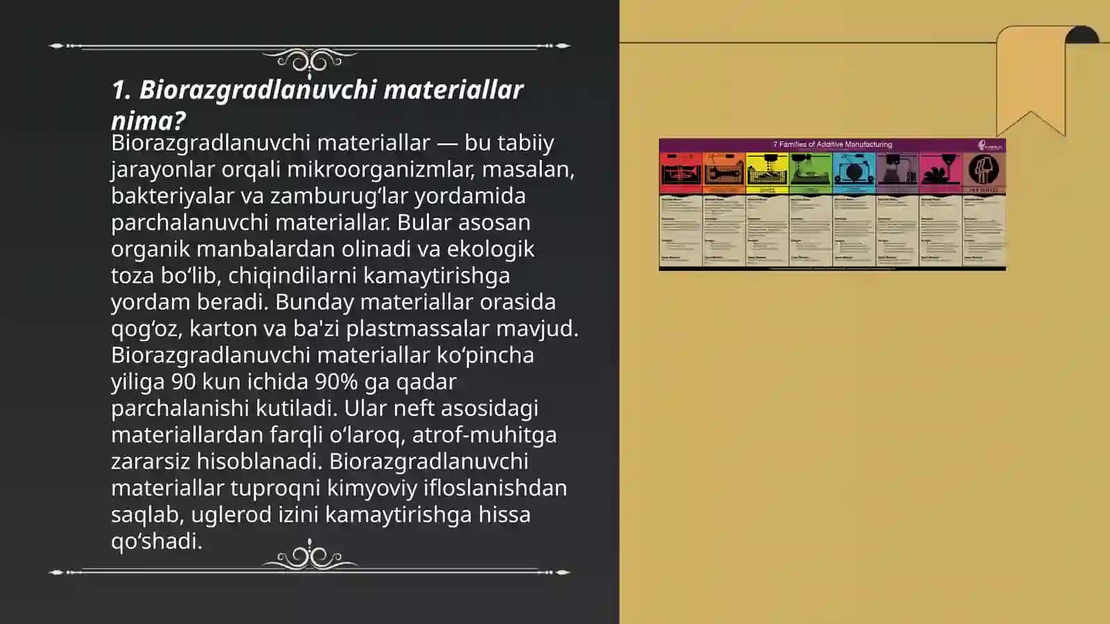 Biorazgradlanuvchi materiallar ishlab chiqarish 3
