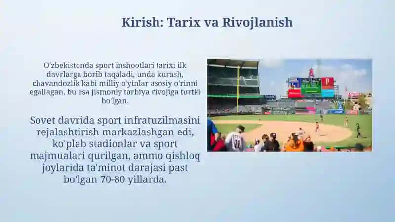 Shahar va qishloqlarda sport inshootlari tarmoqlari va rejalashtirish 3