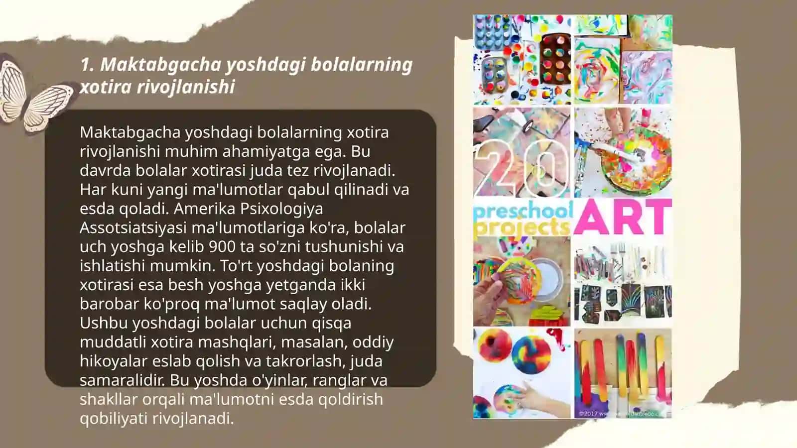 Maktabgacha yoshdagi bolalarda xotiraning rivojlanishi 3