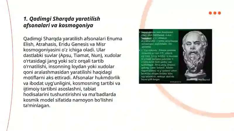Qadimgi Sharqda asotiriy tasavvurlar va falsafaviy bilimlarning paydo bolishi 3