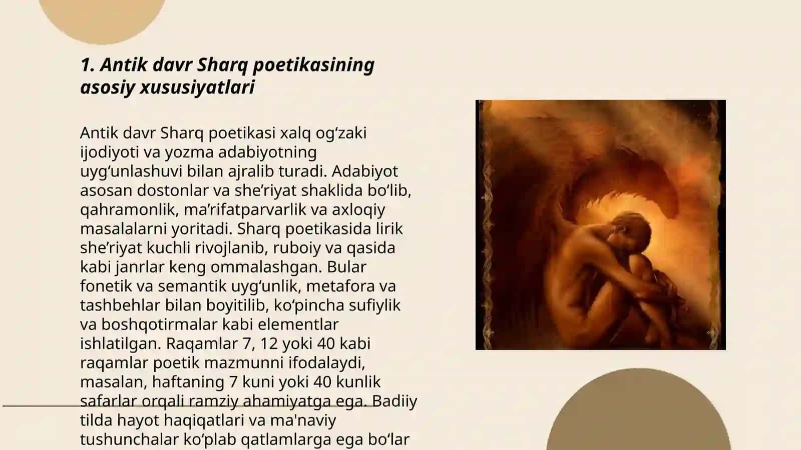 Antik davr Sharq va Gʻarb poetika ilmi masalari 3