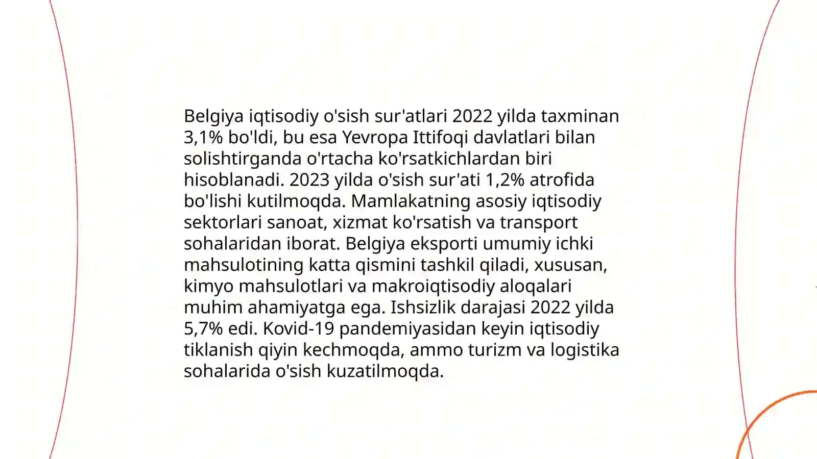Belgiya 2025 yil Iqtisodiy holati 3