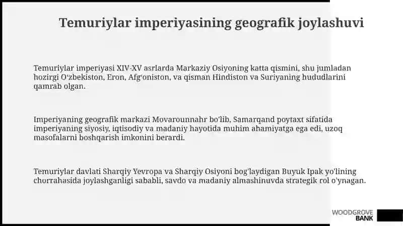 Temuriylar davlatining tarixiy geografiyasi 3