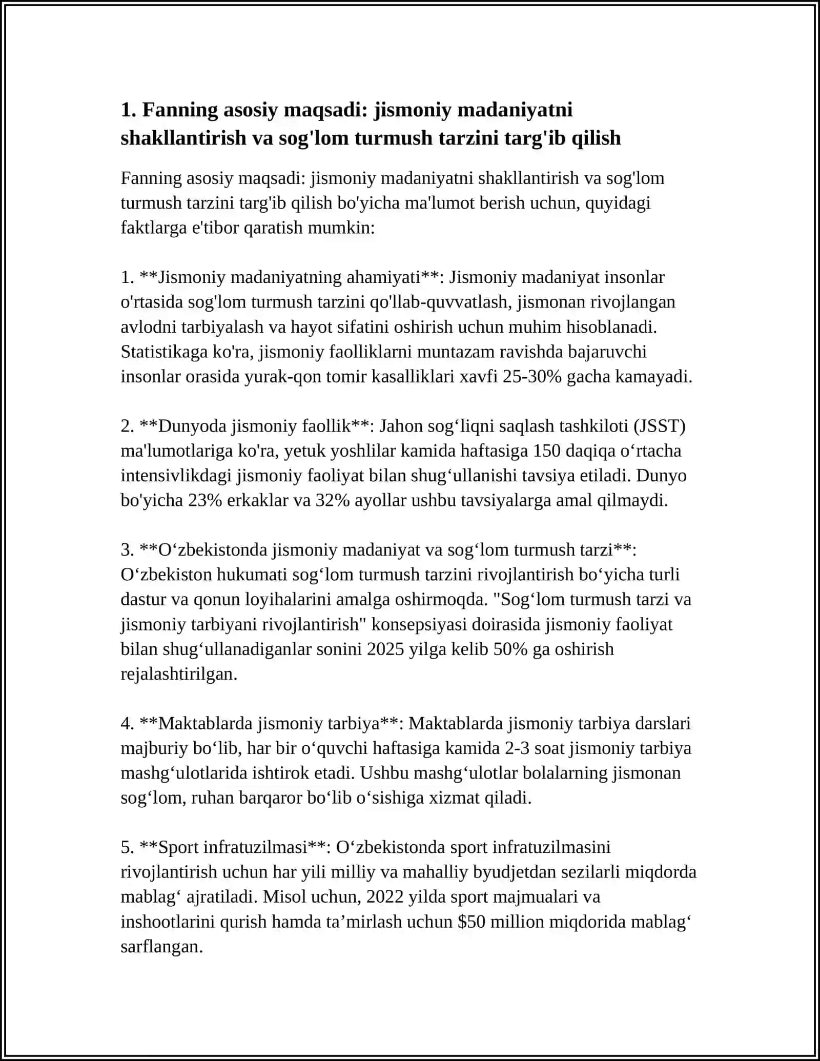 JISMONIY MADANIYAT NAZARIYASI VA METODIKASI FANINING MAQSADI HAMDA VAZIFALARI 3