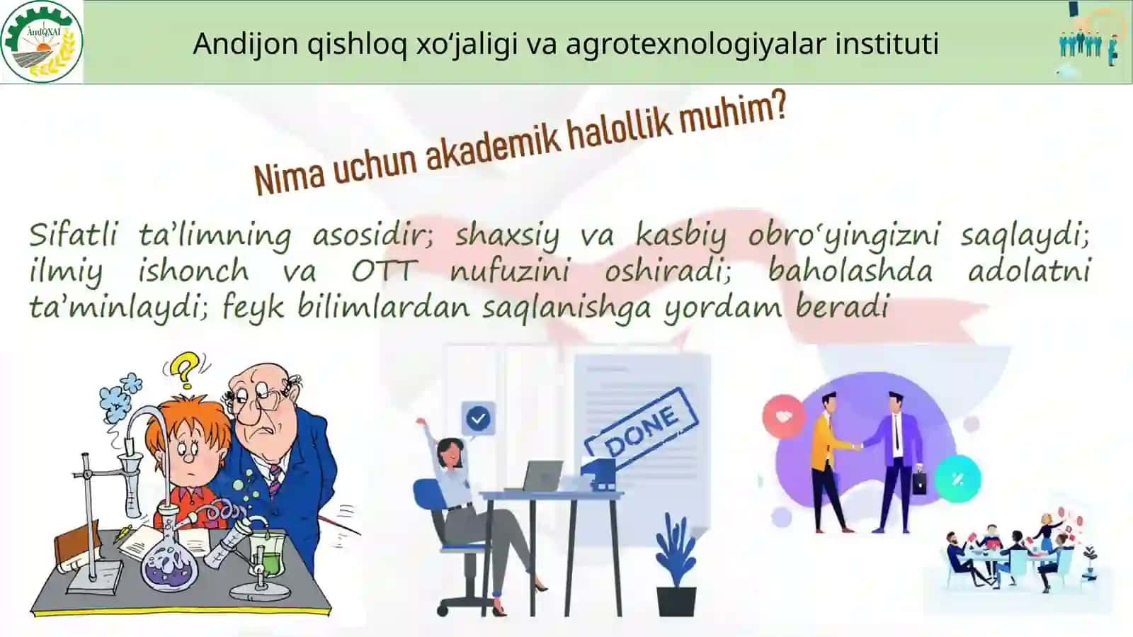 AKADEMIK HALOLLIK: AHAMIYATI, OQIBATLARI VA TAVSIYALAR 3