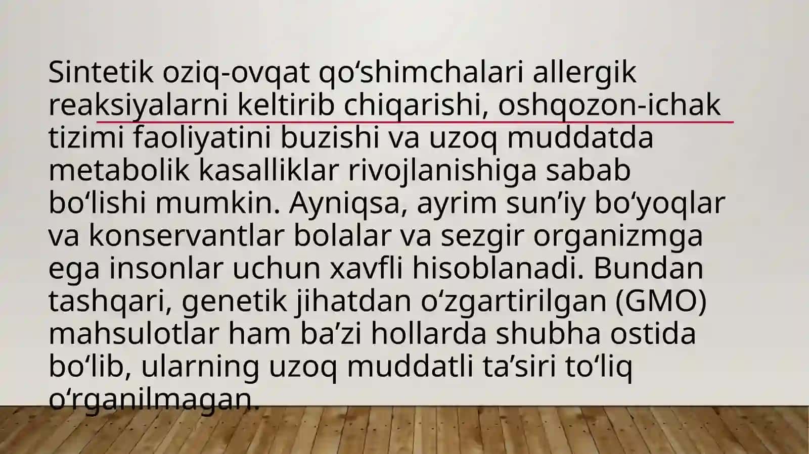Sintetikoziq-ovqat mahsulotlari va qadoqlash-o‘rash materiallari 3