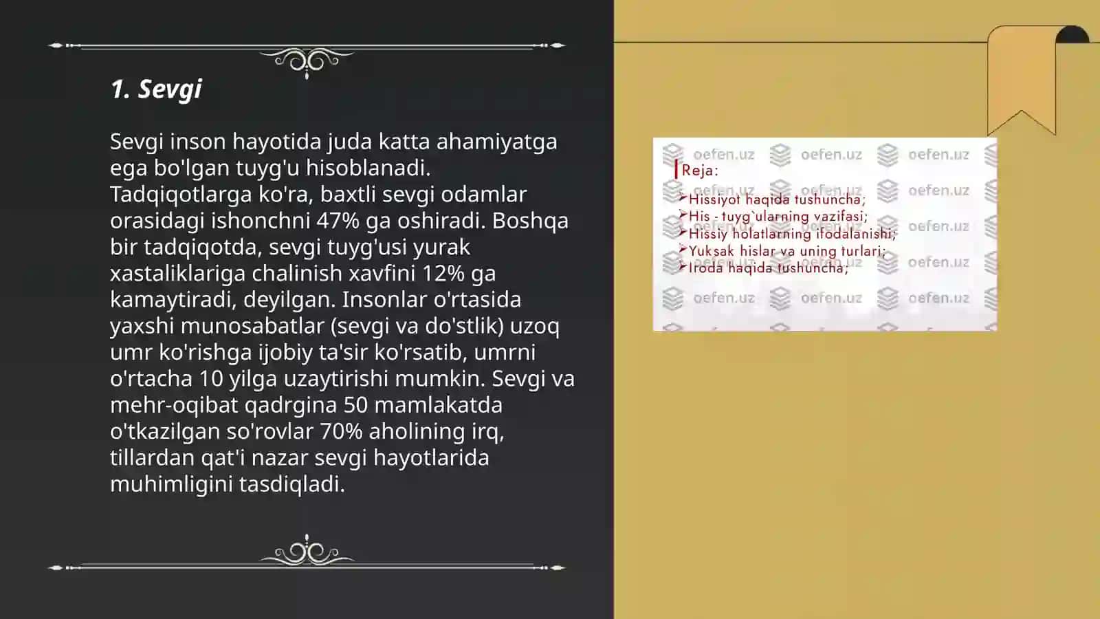 Hissiyot. Iroda 3