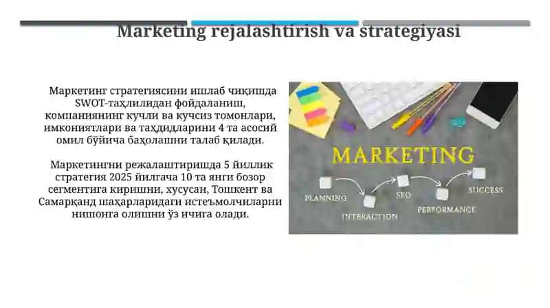 Marketing rejalashtirish va strategiyasi 3