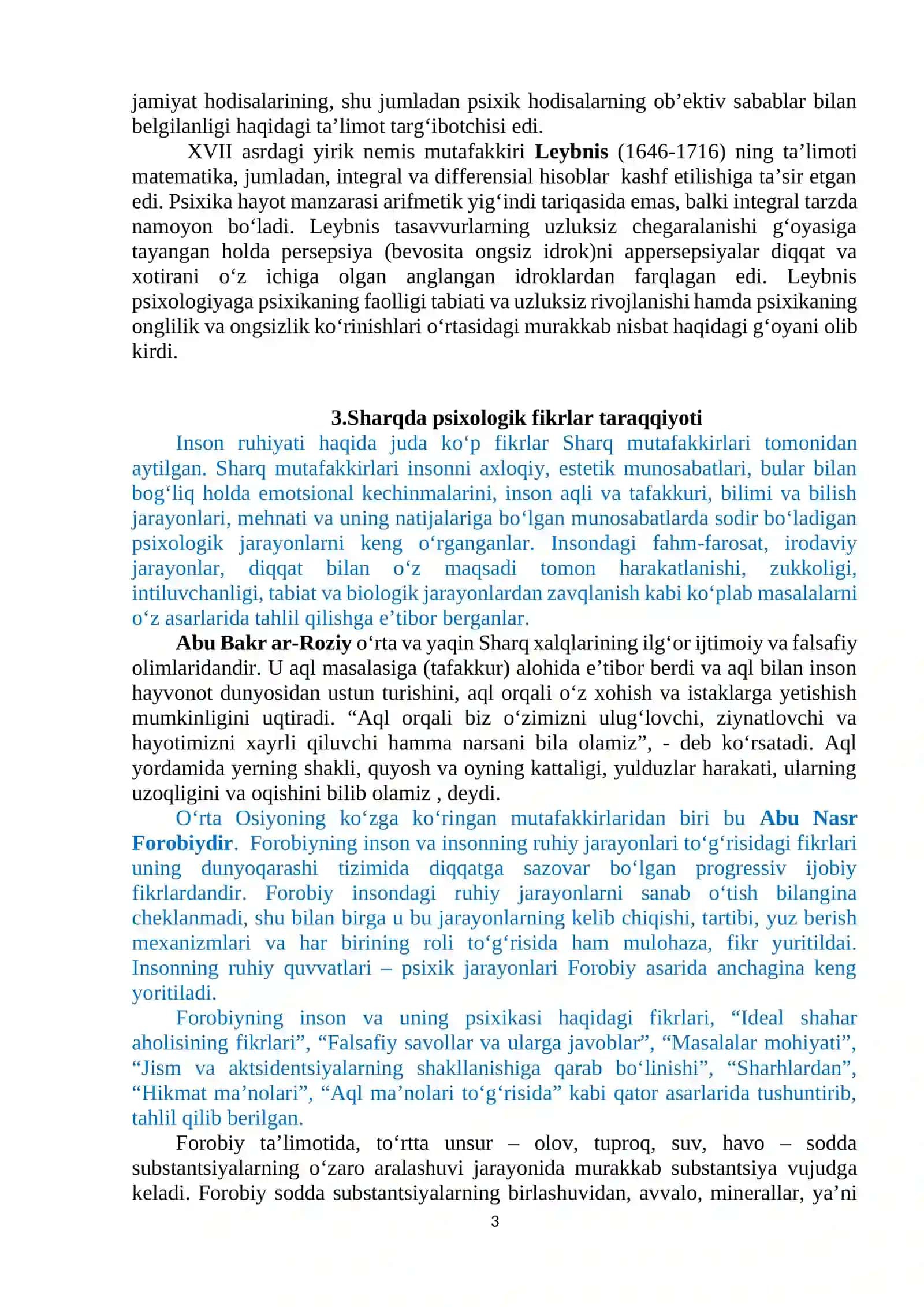 1-MA’RUZA. PSIXOLOGIYA FANINING PREDMETI VA RIVOJLANISH TARIXI 3