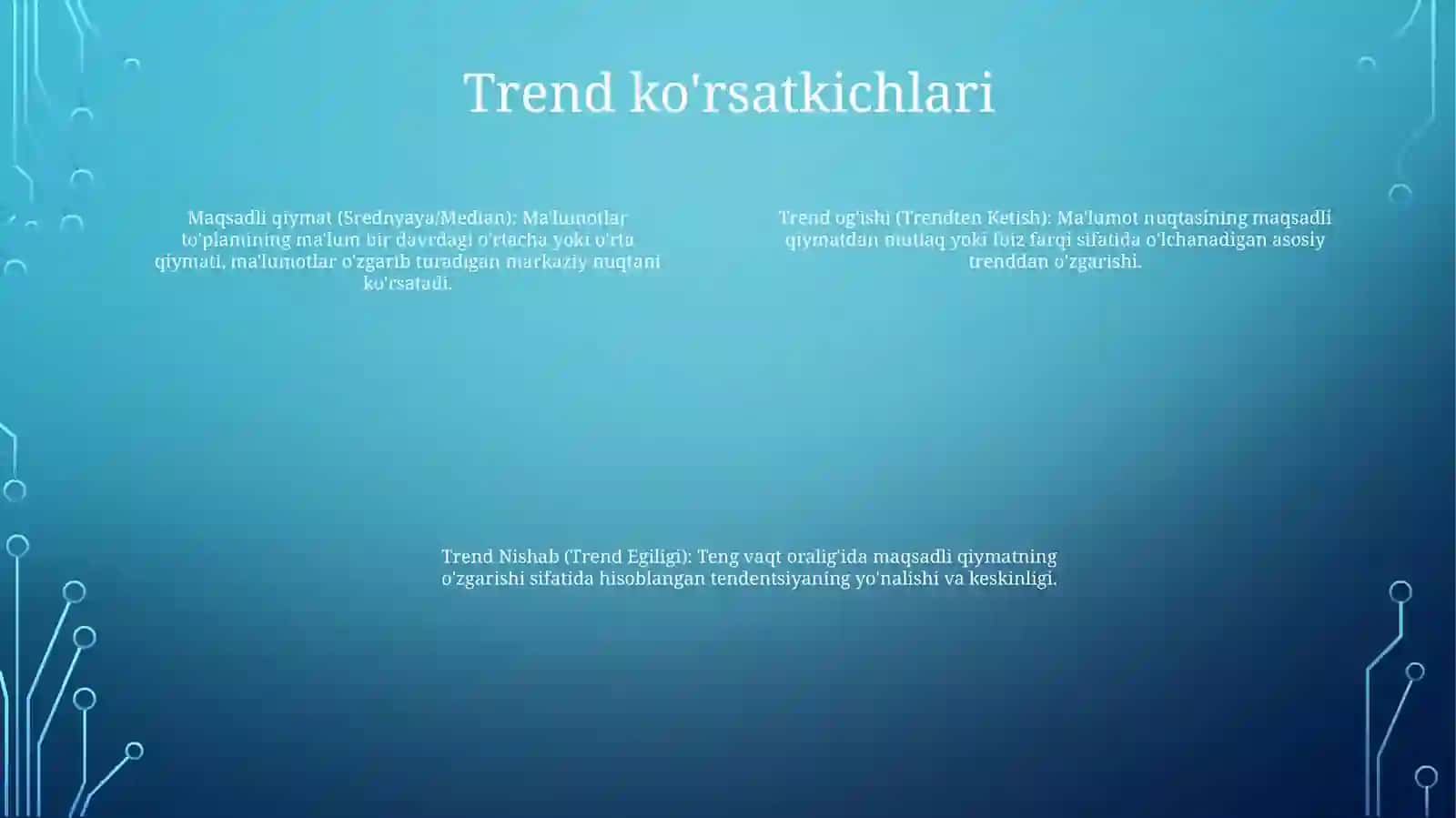 Dinamika Qatorlarni Analitik Tahlil Qilish Ko‘Rsatkichlari 3